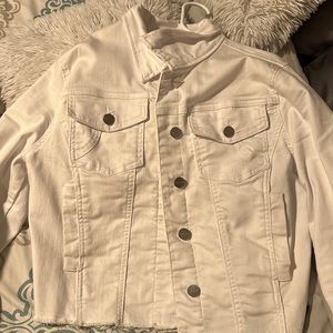 white denim jacket